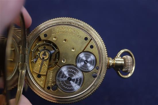 Six assorted pocket watches including silver pocket watch by Webster, London.